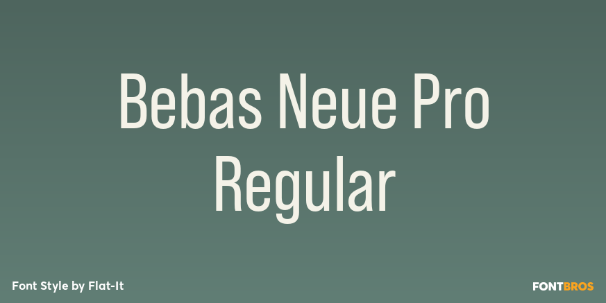 Bebas Neue Pro Regular Poster