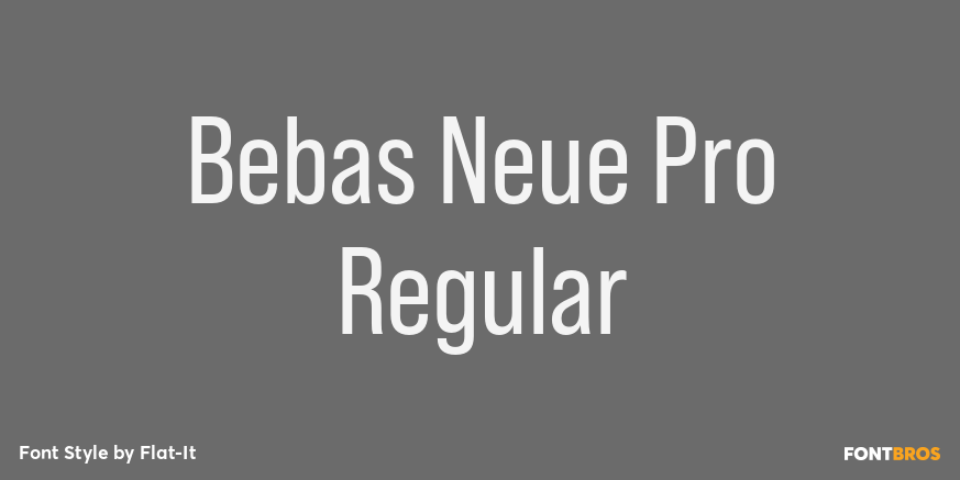 Bebas Neue Pro Regular Poster