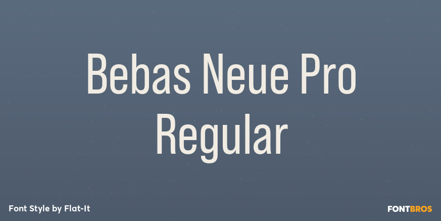 Bebas Neue Pro Regular Poster