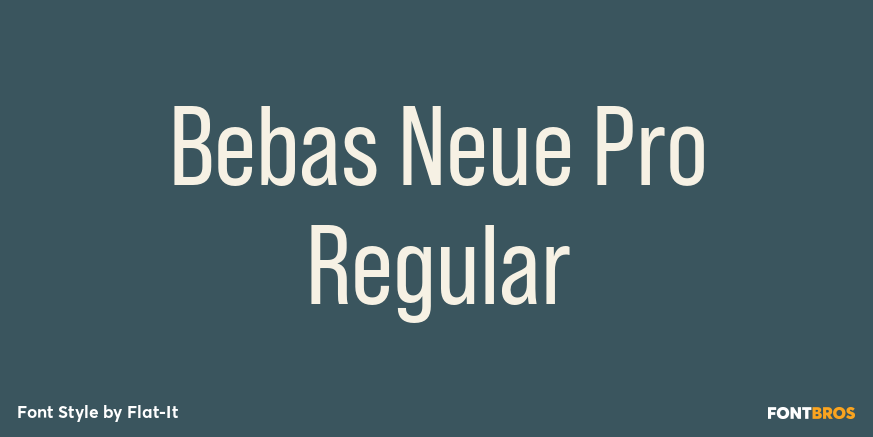 Bebas Neue Pro Regular Poster