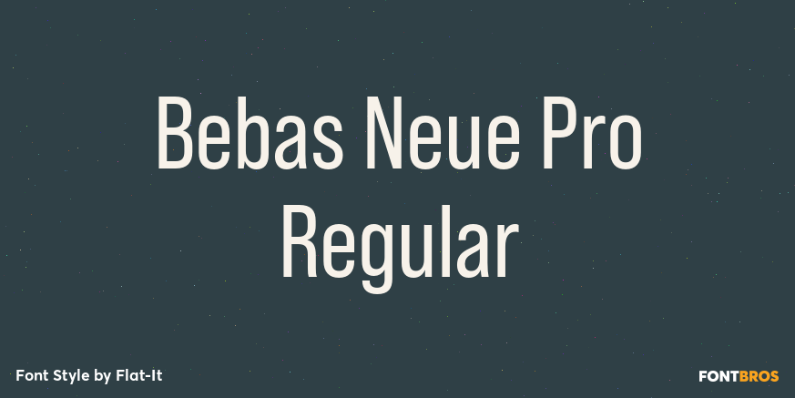 Bebas Neue Pro Regular Poster