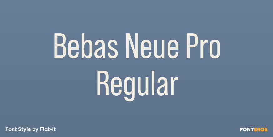 Bebas Neue Pro Regular Poster