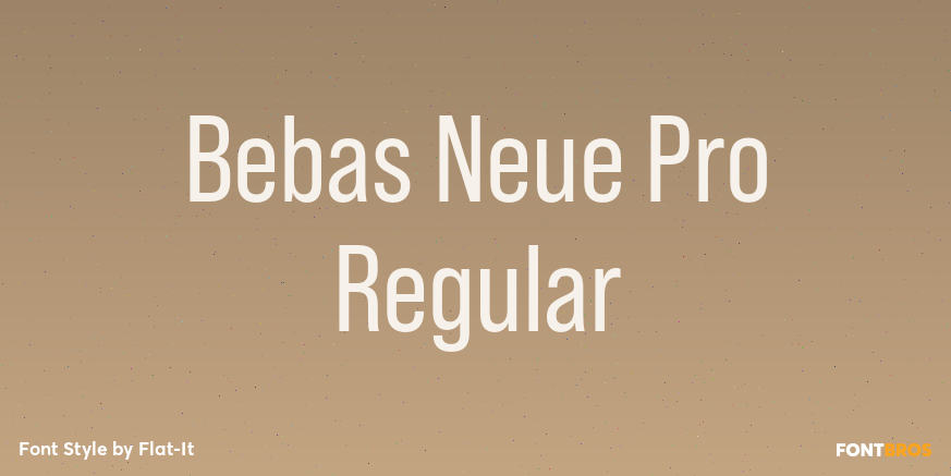 Bebas Neue Pro Regular Poster