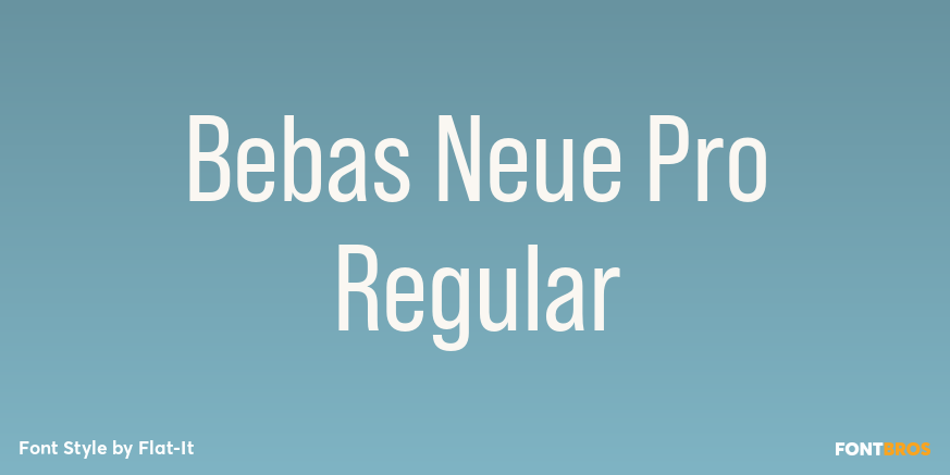 Bebas Neue Pro Regular Poster