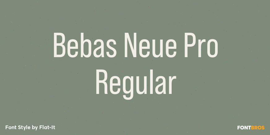 Bebas Neue Pro Regular Poster