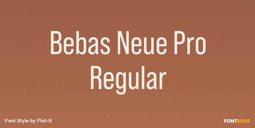 Bebas Neue Pro Regular Poster