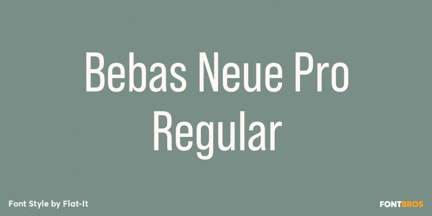 Bebas Neue Pro Regular Poster