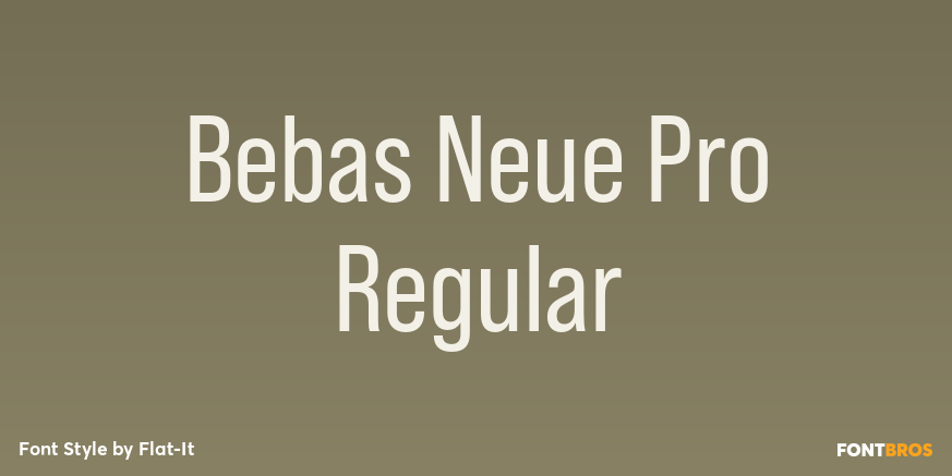Bebas Neue Pro Regular Poster