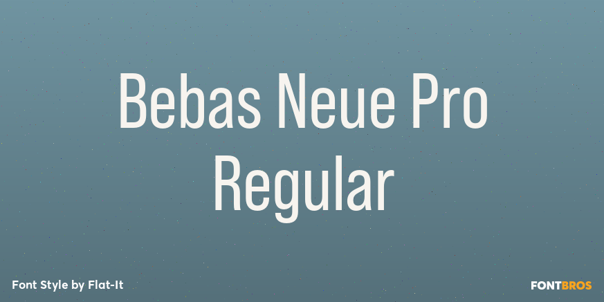Bebas Neue Pro Regular Poster
