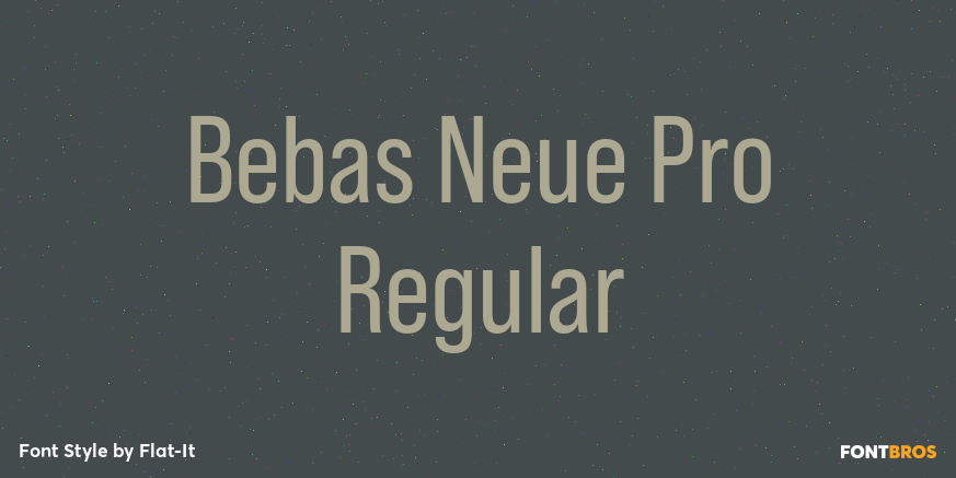 Bebas Neue Pro Regular Poster