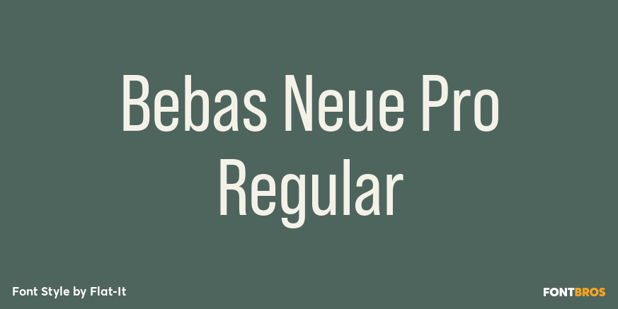 Bebas Neue Pro Regular Poster