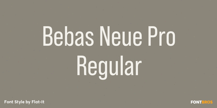 Bebas Neue Pro Regular Poster