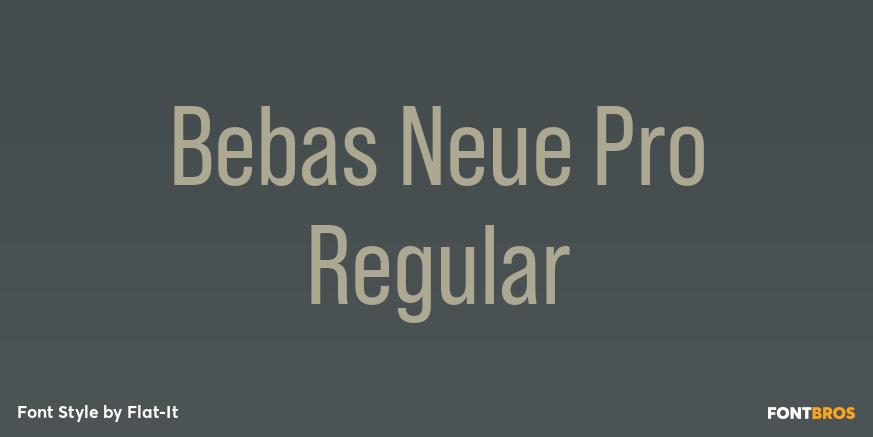 Bebas Neue Pro Regular Poster