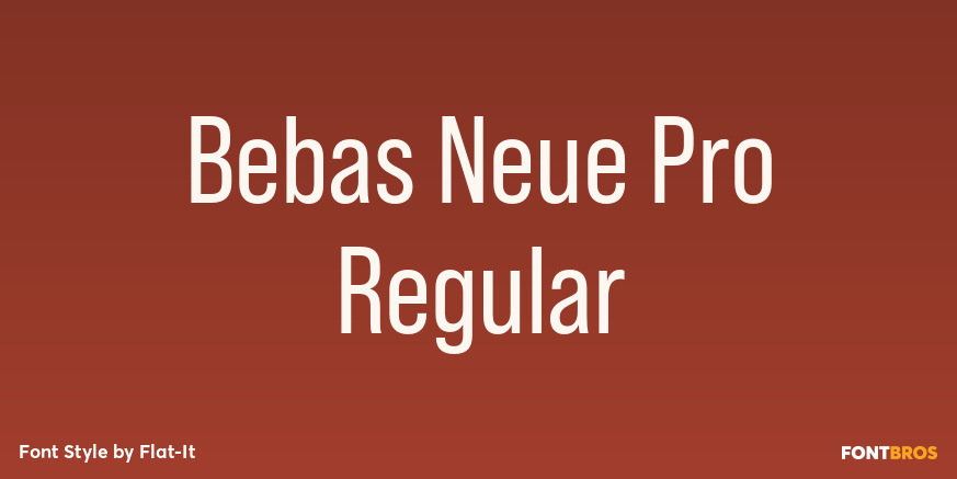 Bebas Neue Pro Regular Poster