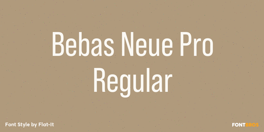 Bebas Neue Pro Regular Poster