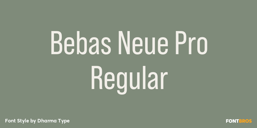 Bebas Neue Pro Regular Poster