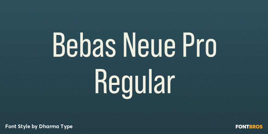 Bebas Neue Pro Regular Poster