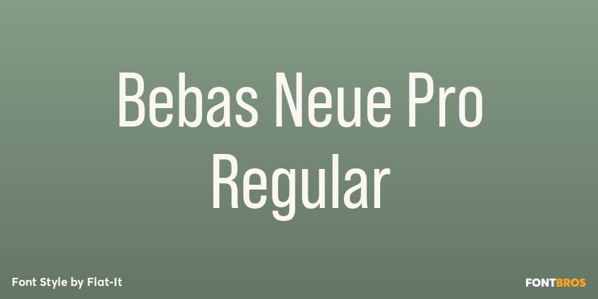 Bebas Neue Pro Regular Poster