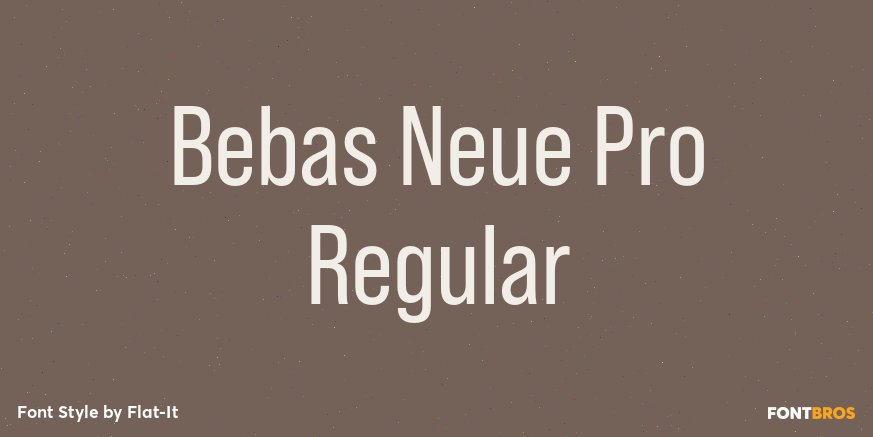 Bebas Neue Pro Regular Poster