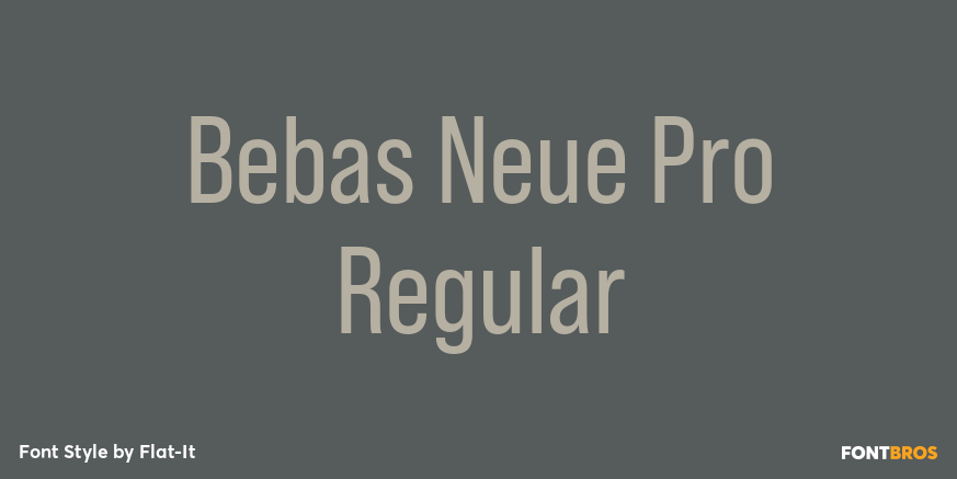 Bebas Neue Pro Regular Poster