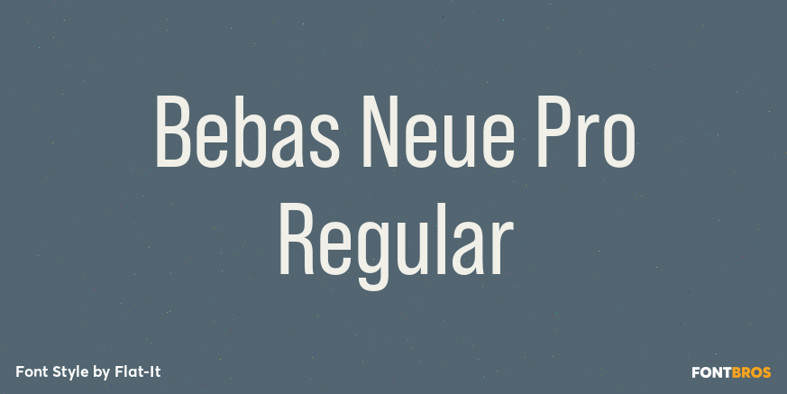 Bebas Neue Pro Regular Poster
