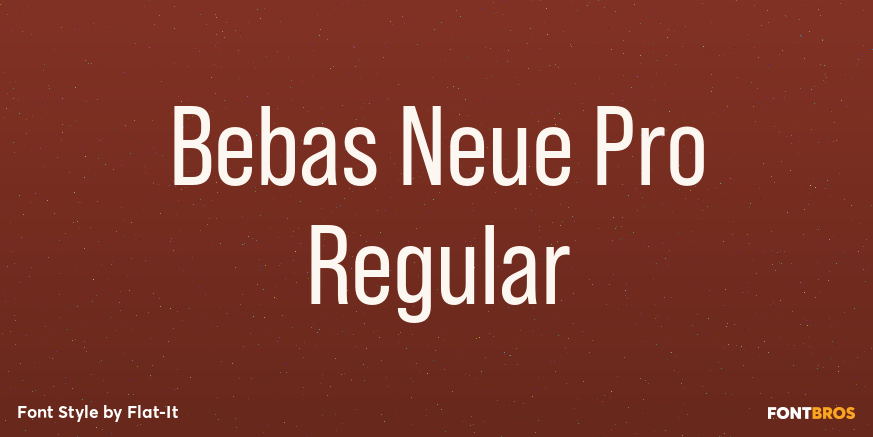 Bebas Neue Pro Regular Poster