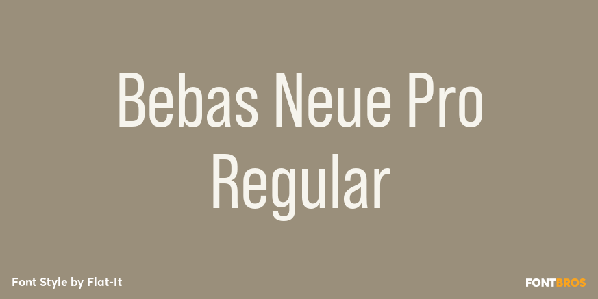 Bebas Neue Pro Regular Poster