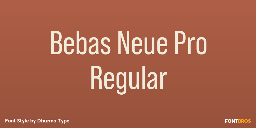 Bebas Neue Pro Regular Poster