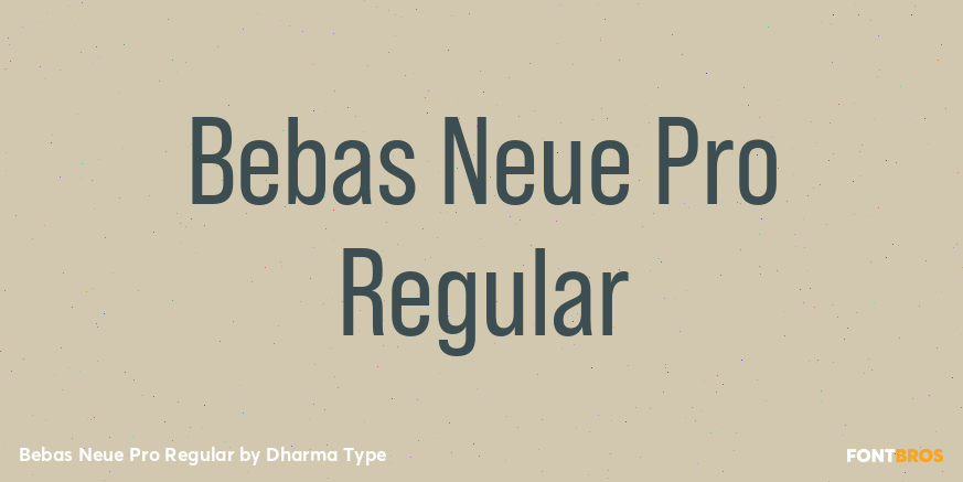 Bebas Neue Pro Regular Poster