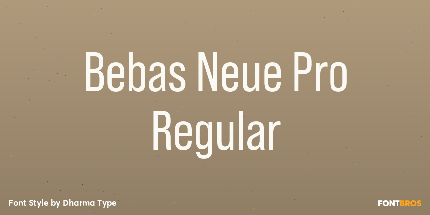 Bebas Neue Pro Regular Poster