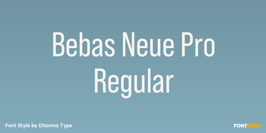 Bebas Neue Pro Regular Poster