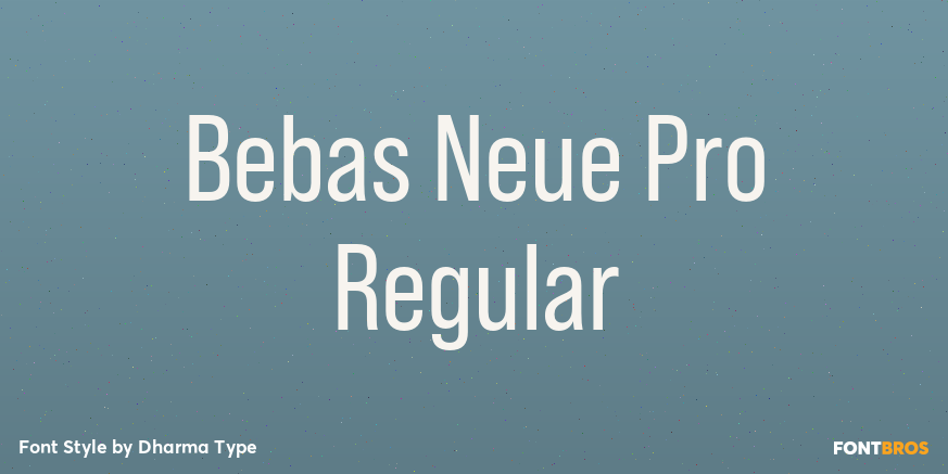 Bebas Neue Pro Regular Poster