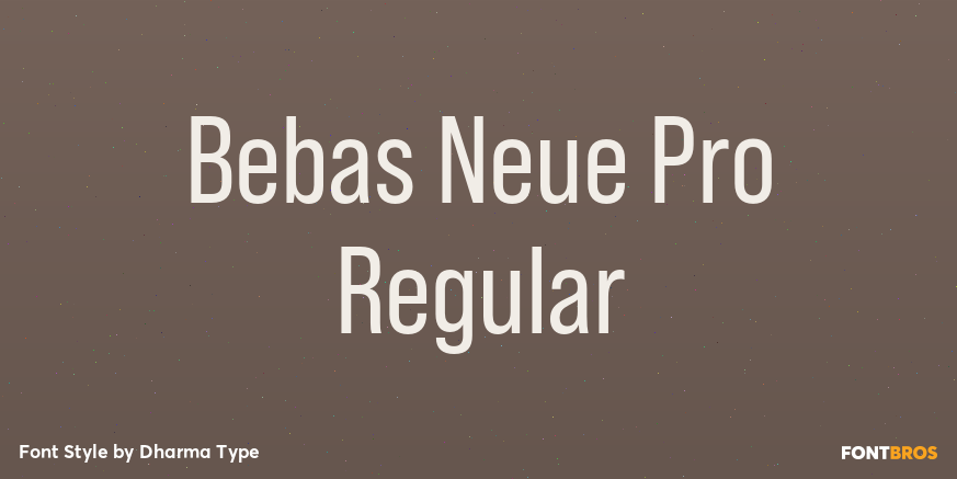Bebas Neue Pro Regular Poster