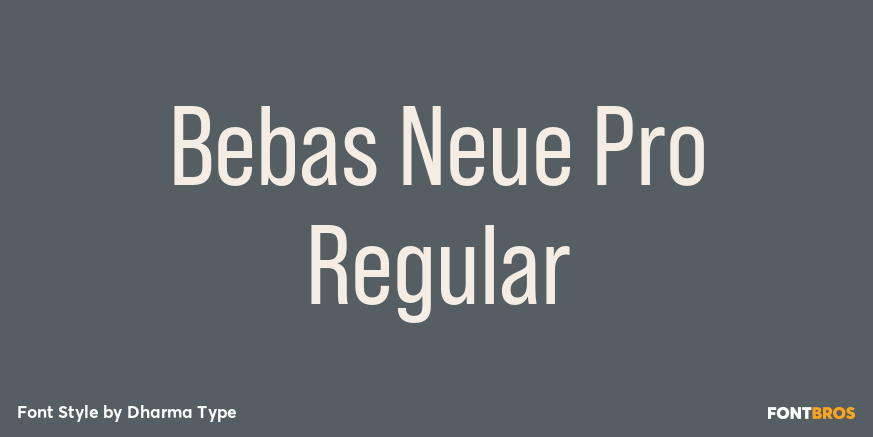 Bebas Neue Pro Regular Poster