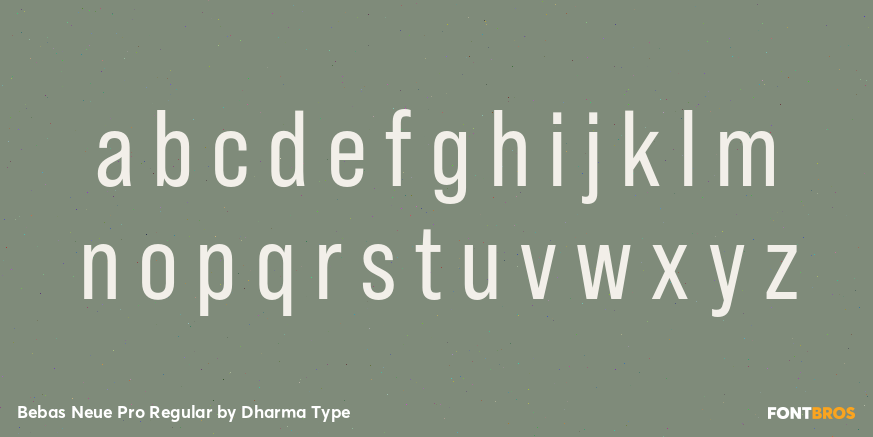 Bebas Neue Pro Regular Font Poster #3