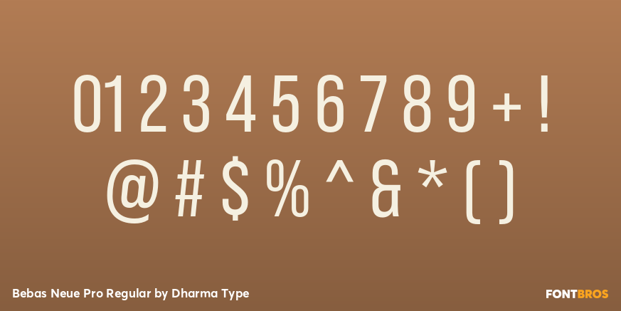 Bebas Neue Pro Regular Font Poster #4