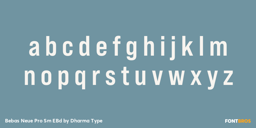 Bebas Neue Pro Sm EBd Font Poster #3
