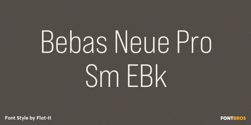 Bebas Neue Pro Sm EBk Font Poster #1
