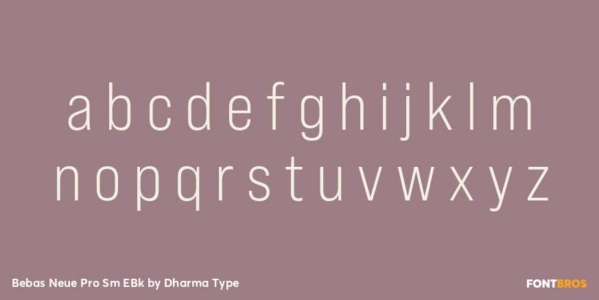 Bebas Neue Pro Sm EBk Font Poster #3