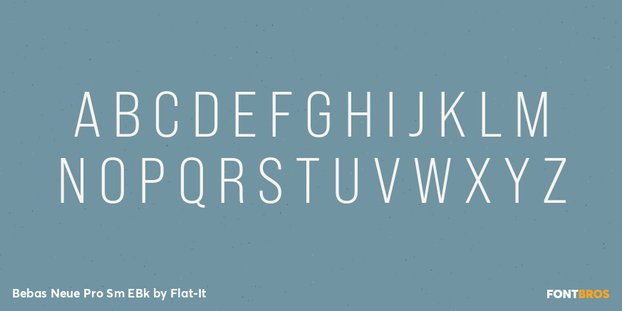 Bebas Neue Pro Sm EBk Font Poster #1