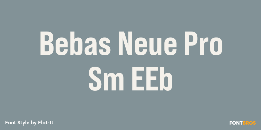 Bebas Neue Pro Sm EEb Font Poster #1