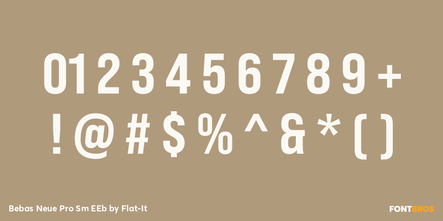 Bebas Neue Pro Sm EEb Font Poster #1
