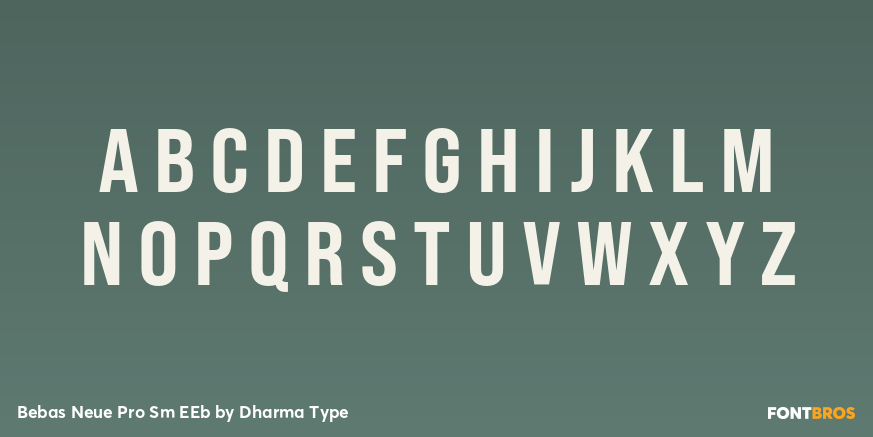 Bebas Neue Pro Sm EEb Font Poster #2