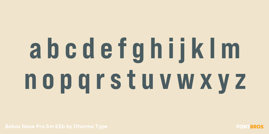 Bebas Neue Pro Sm EEb Font Poster #3