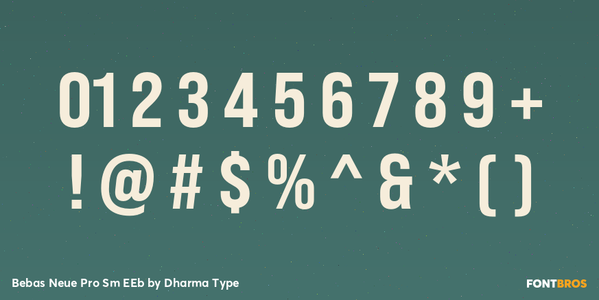 Bebas Neue Pro Sm EEb Font Poster #4