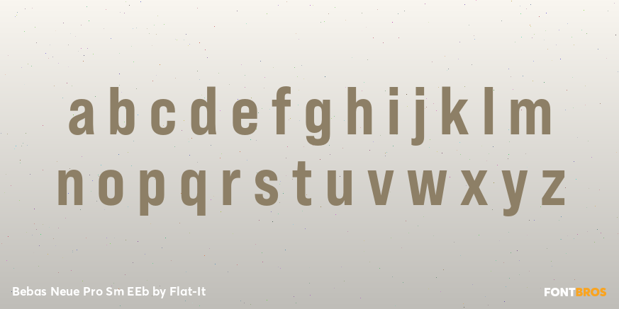 Bebas Neue Pro Sm EEb Font Poster #1
