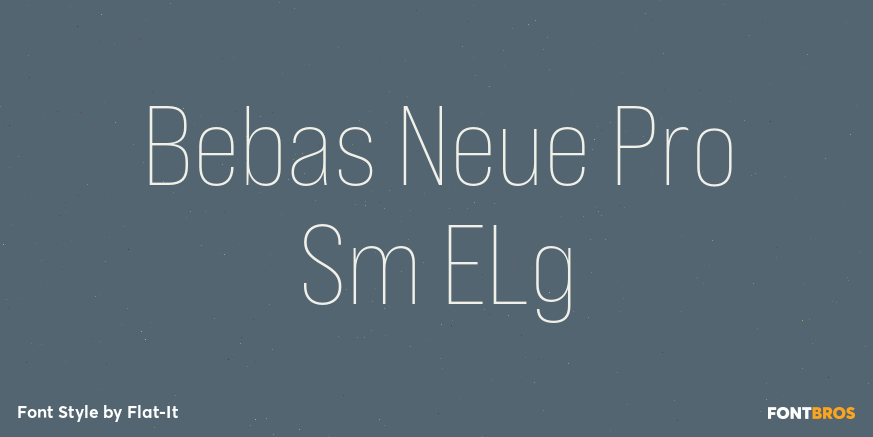 Bebas Neue Pro Sm ELg Font Poster #1
