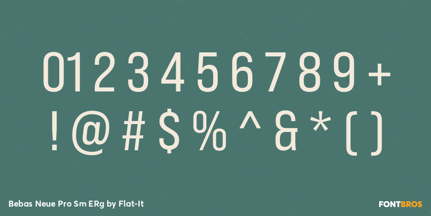 Bebas Neue Pro Sm ERg Font Poster #1