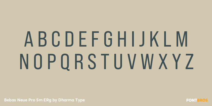 Bebas Neue Pro Sm ERg Font Poster #2