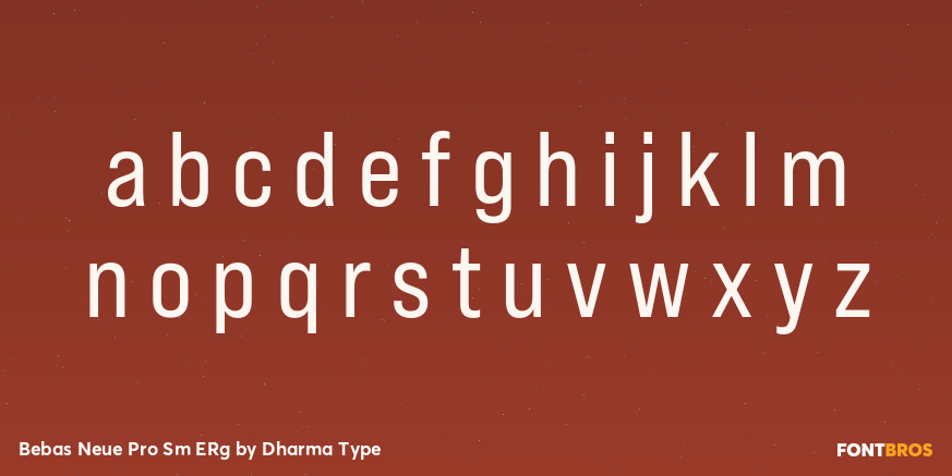 Bebas Neue Pro Sm ERg Font Poster #3